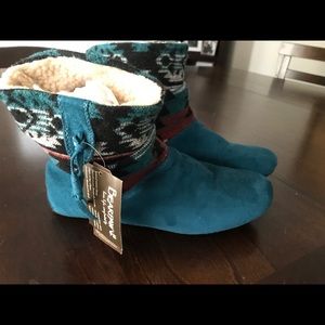 Turquoise Suede Boots